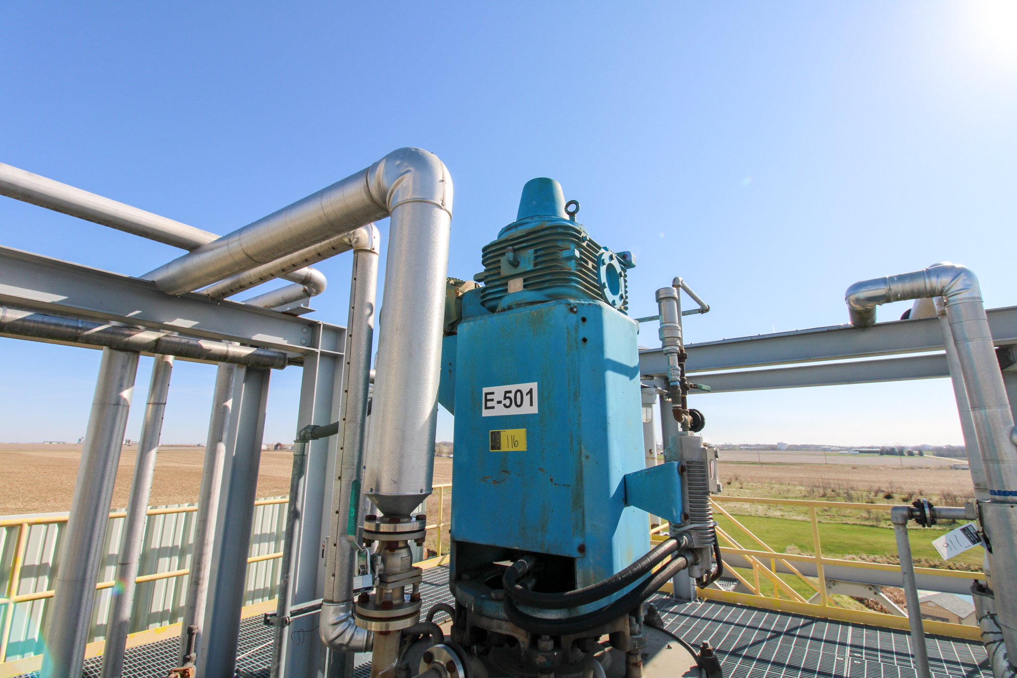 DISTILLATION AREA TOP LEVEL TANKS, PUMPS, HEAT EXCHANGERS, ETC. (116 - 25230-1)